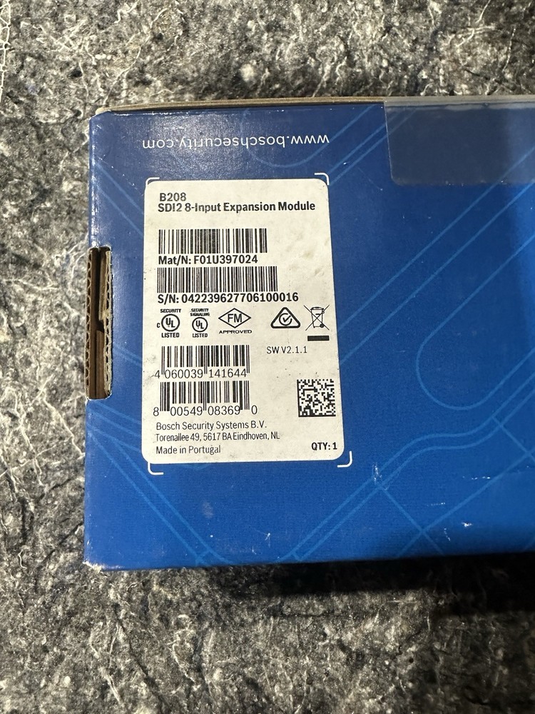 Bosch B208 SDI2 8-Input Expansion Module New in Box Security Alarm Panel