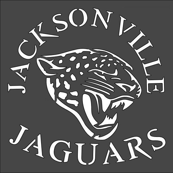 10"x10" Clear Plastic Stencil - Jaguars (SC677)