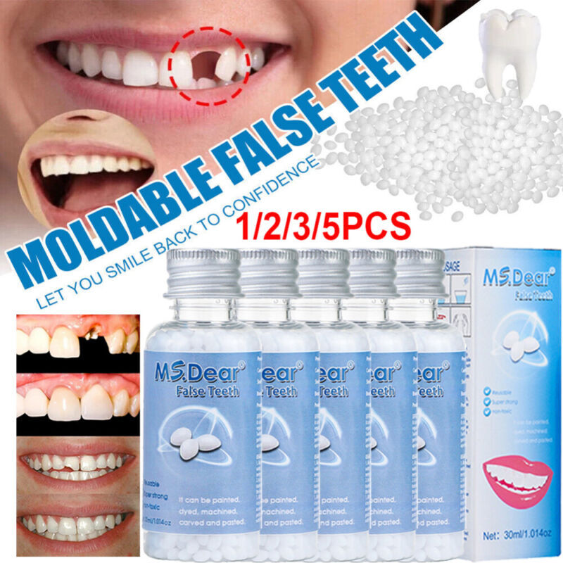 30ml Tooth Repair Beads Granules,Temporary Moldable Dental Pellets, False Teeth