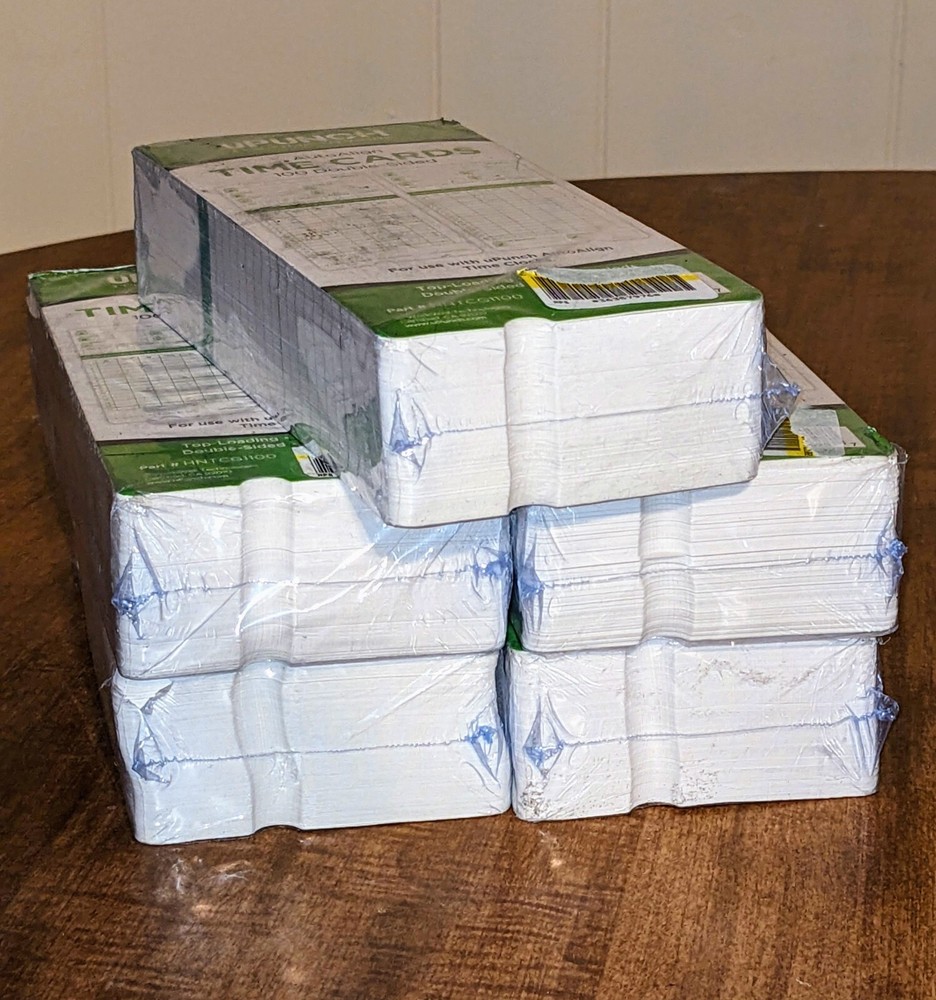 500 uPunch Time Cards