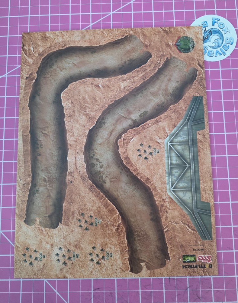 BattleTech Aces Scouring Sands - Bridge and River Punchboards - New!