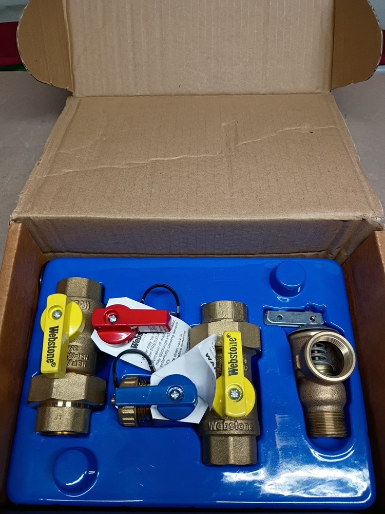 Webstone 3/4 in. EXP Ultra-Compact Tankless Water Heater Service Valve 42443 OB