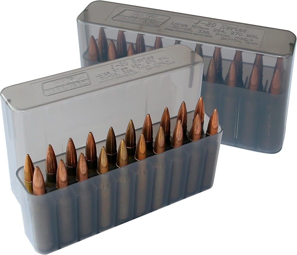 MTM 20 Round Slip Top Rifle Ammo Storage Box