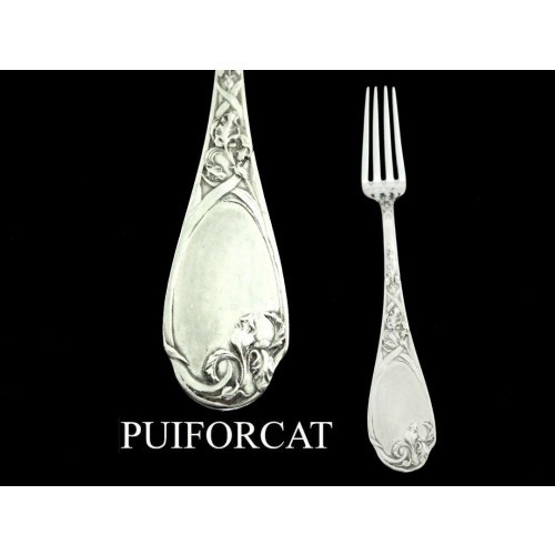Puy Fork Silver Fork Iris Pure Silver 950
