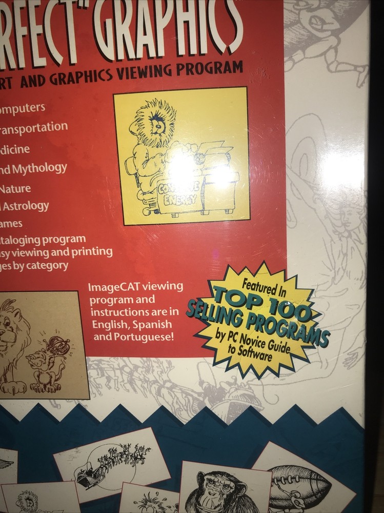 CD-ROM Pixel Perfect Graphics Computer Clip Art IBM Compatible New Software