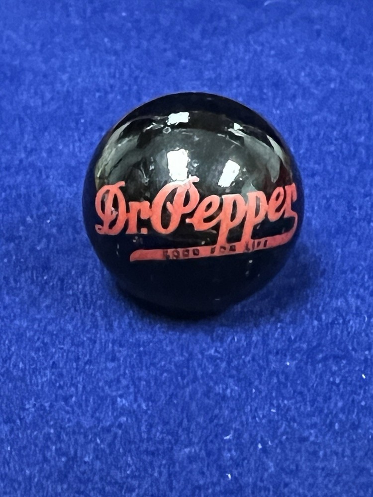 Vintage ~ Dr. Pepper ~ Black & Red ~ Advertisement Marble