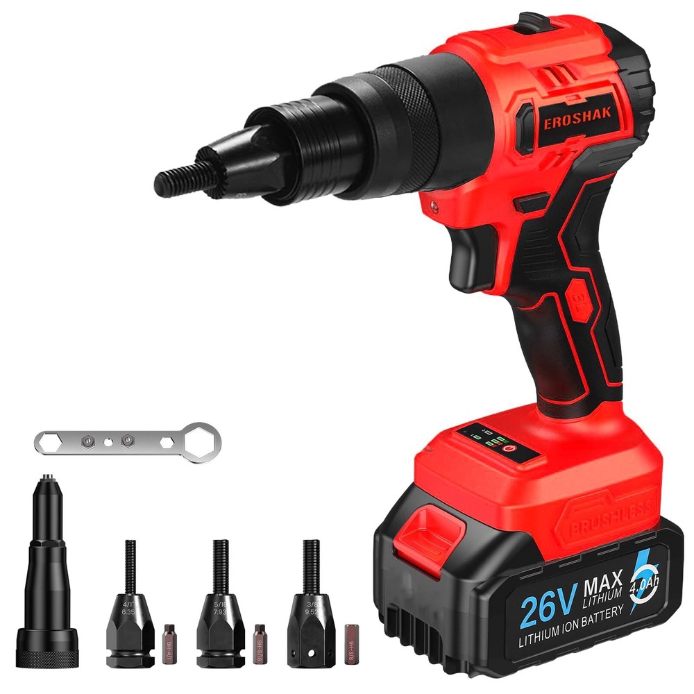 Cordless Pop Rivet Tool Rivet Nut Gun Rivnut Setting Nut Setter Blind Riveter