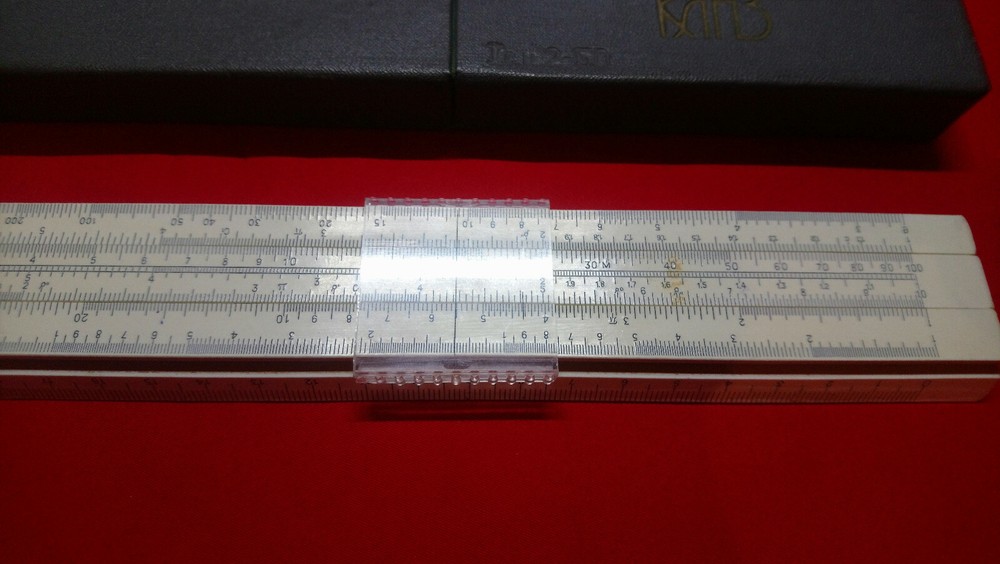 Soviet logarithmic multi ruler, slide Ruler smal made in USSR