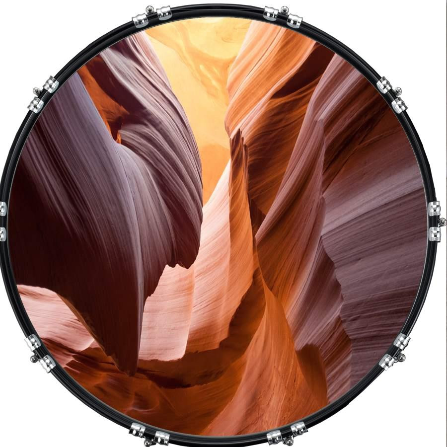 20" Custom Bass Kick Drum Front Head Graphical Desert Canyon
