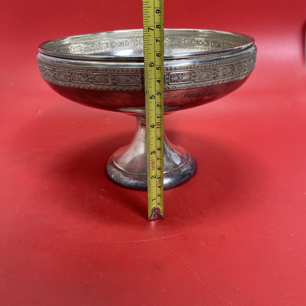 Vintage silver plated candy plate