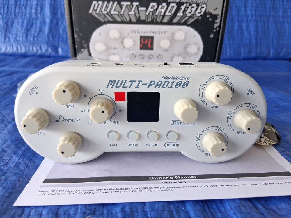DONNER MULTI-PAD 100 (MULTI-PAD100) Multi-Effects Pedal (2020) - White - NEW