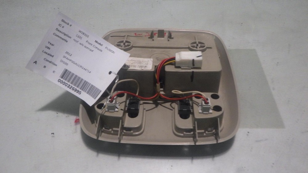 12 FORD FUSION Front Console roof