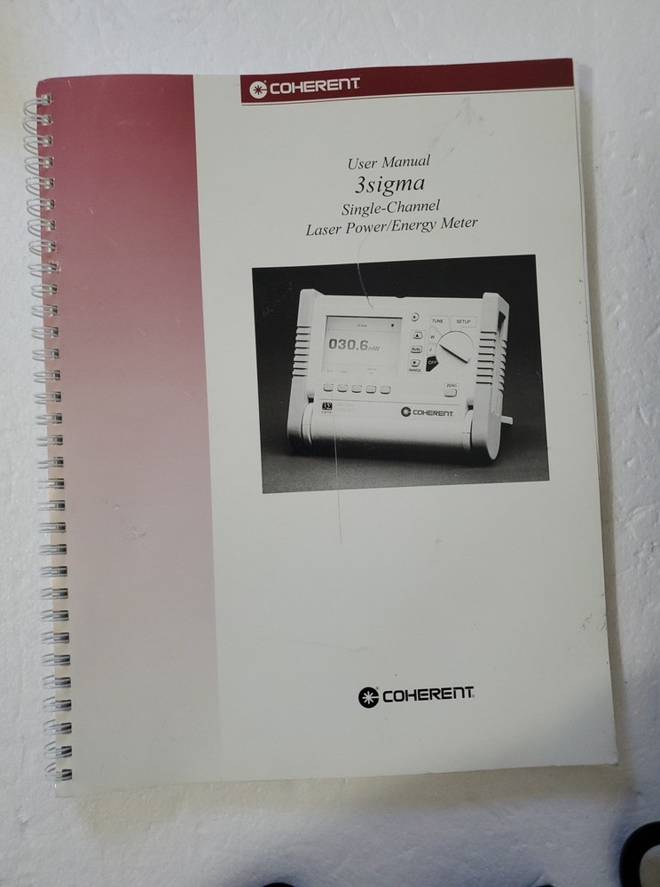 Coherent 3E Sigma Laser Power Energy Meter - NO PROBE