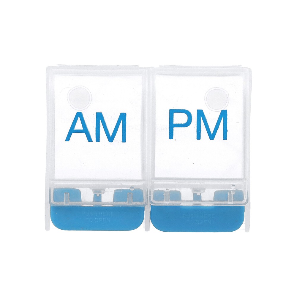 Daily AM/PM with Push Buttons Pill Planner, 1 Count