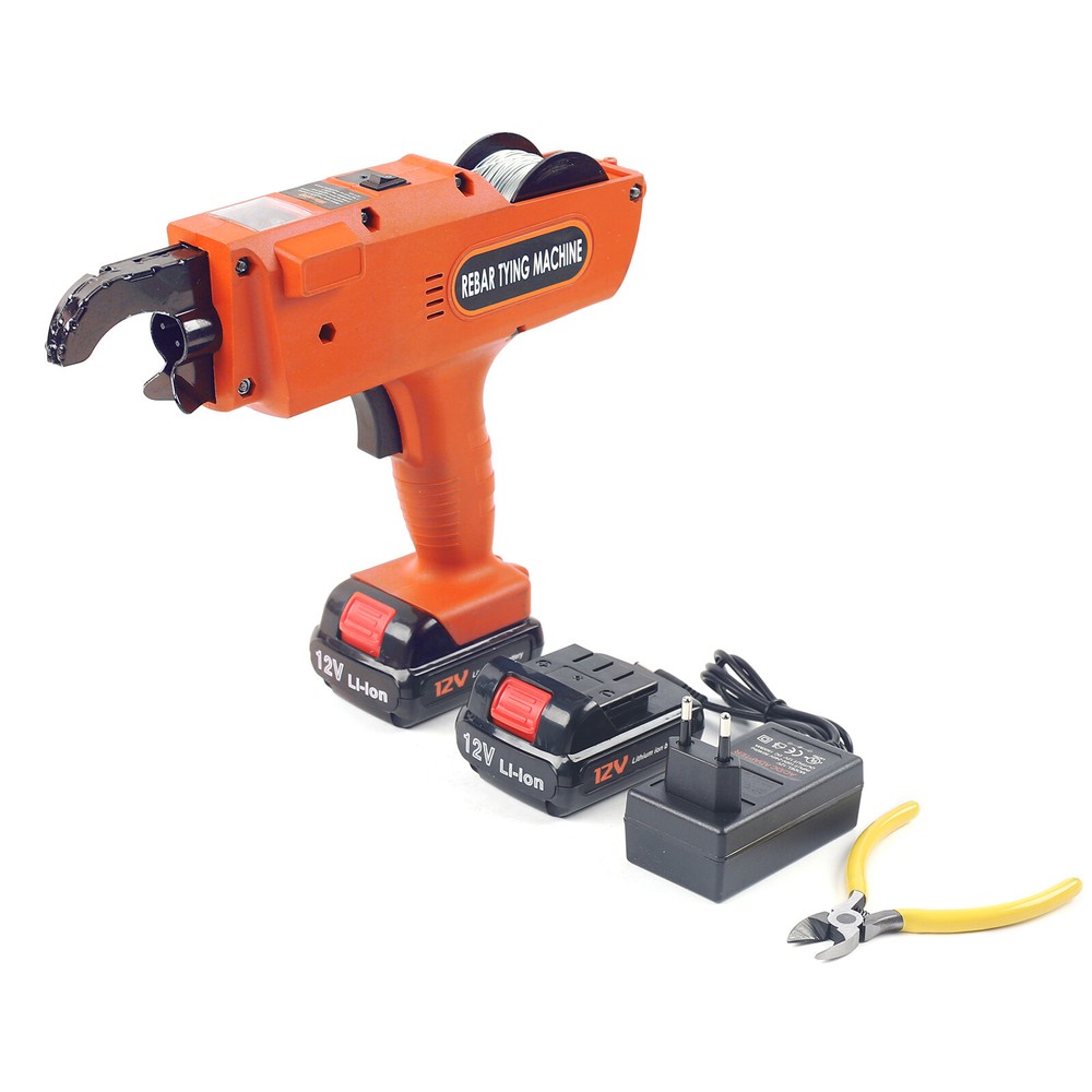 8-34mm Automatic Handheld Rebar Tier Tool Building Tying Machine w/ Storage Box