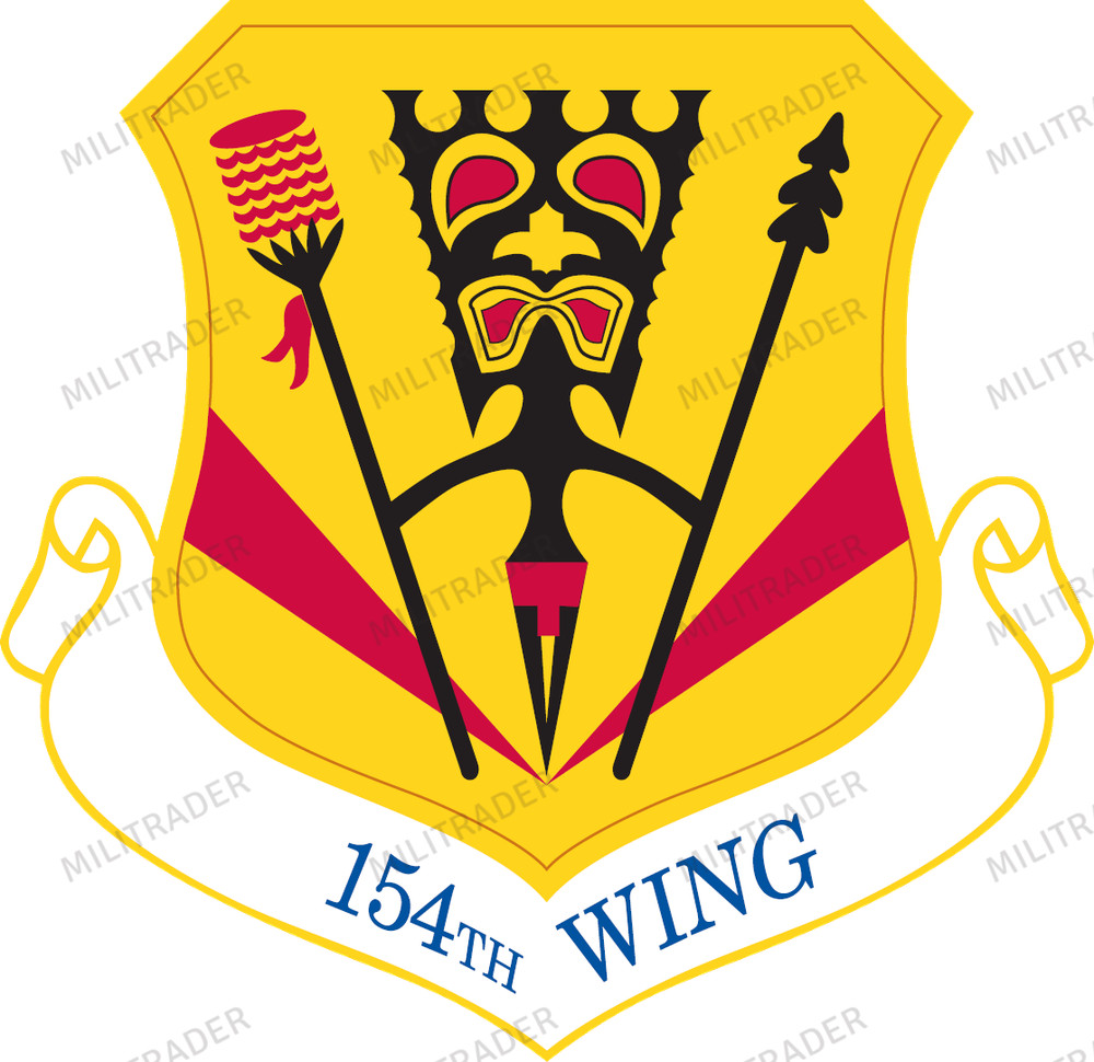 USAF 154th Fighter Wing Self-adhesive Vinyl Decal