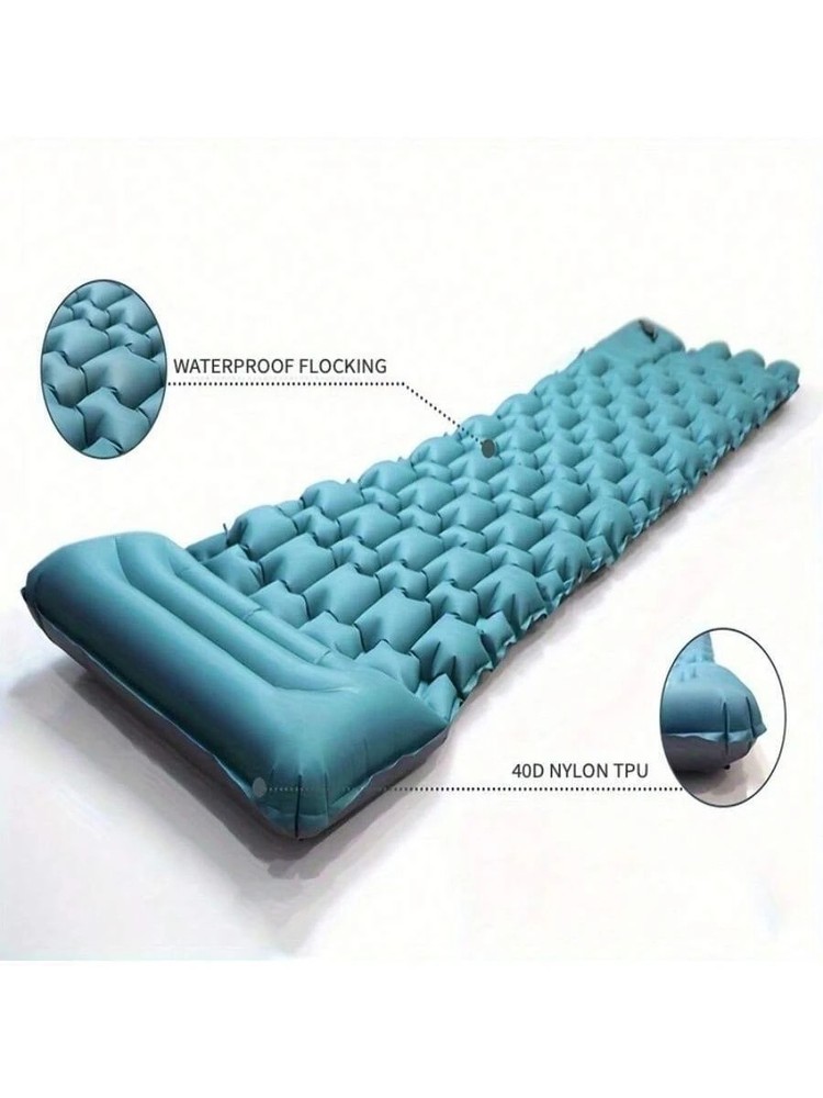Extra Thickness Inflatable Sleeping Pad Built-In Pump Most Comfortable Camping