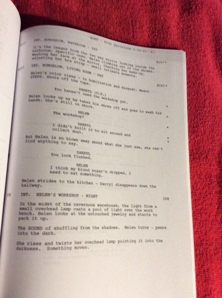 ORIGINAL SCRIPT HURT MELORA WALTERS WILLIAM MAPOTHER JOHANNA BRADDY