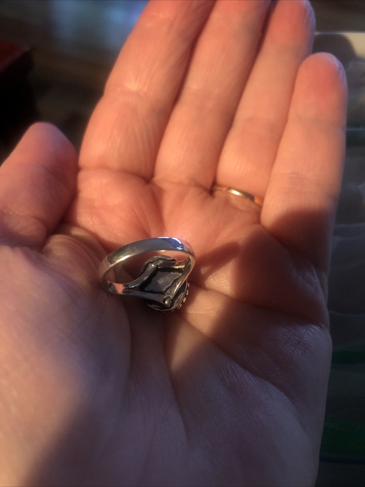 Dainty Moonstone Ring Size 7 Artisan Made Southwest