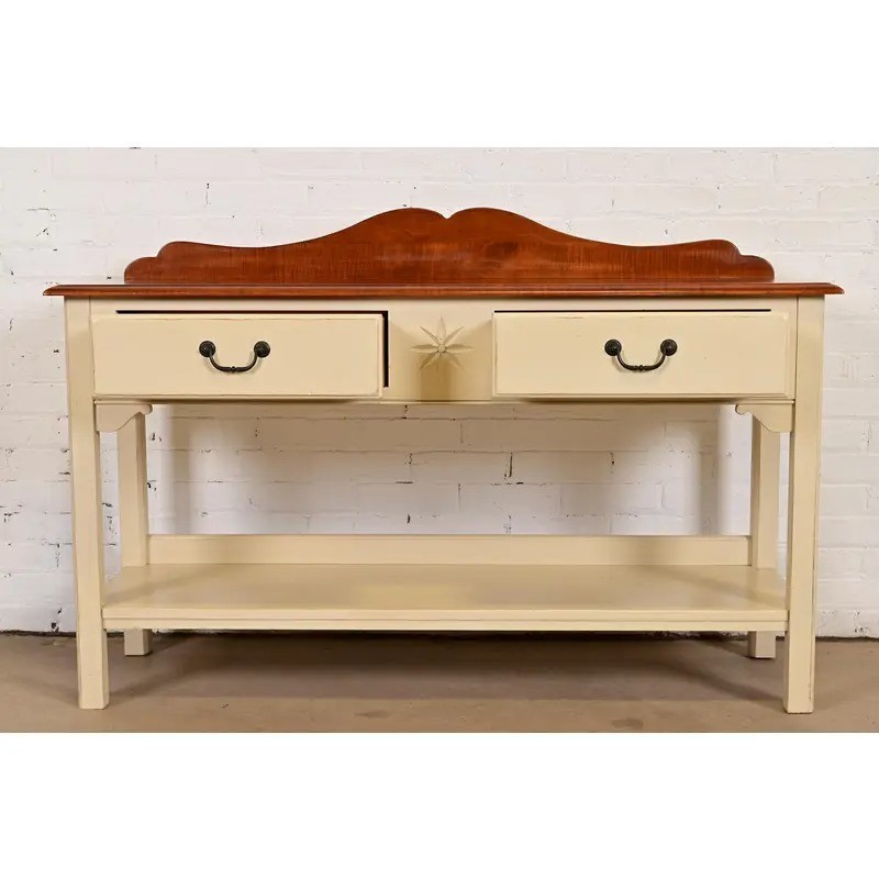 Ethan Allen American Colonial Maple Sideboard Buffet Server or Console Table