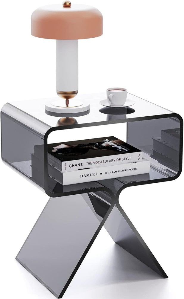 solaround Acrylic Nightstand Side Table Modern Design