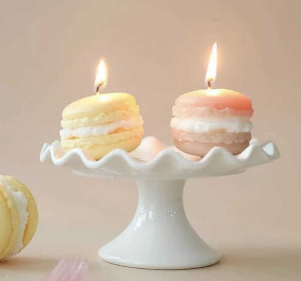 Set Of 3 Macaron Candles