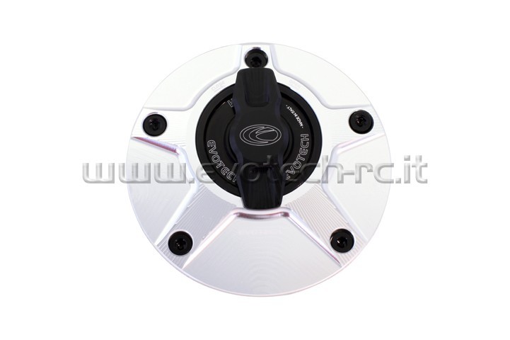 EVOTECH PETROL TANK CAP QUICK RELEASE YAMAHA R6 2017 SILVER-BLACK