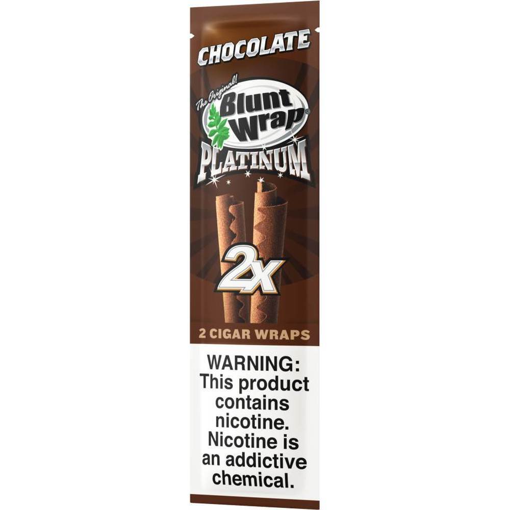 Double Platinum Wraps - Chocolate Flavor Wraps - 25 Pouches (2 Per Pack)