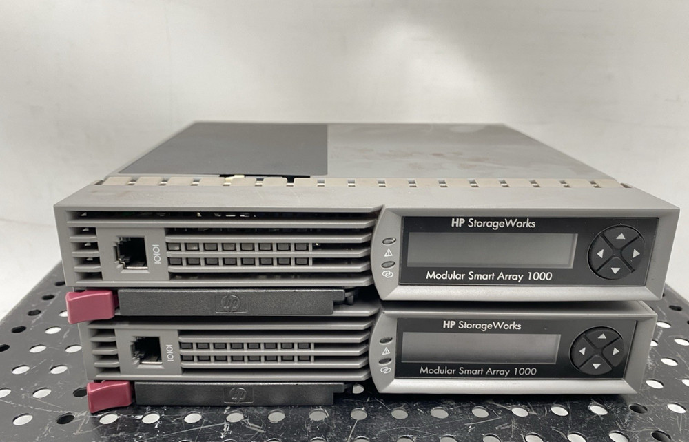 LOT OF 2 HP STORAGEWORKS MODULAR SMART ARRAY 1000