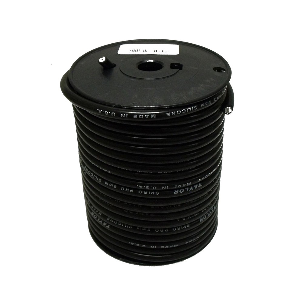 Taylor Cable 35072 Spiro-Pro Wound Ignition Wire; Bulk Roll; 100 ft.; Black
