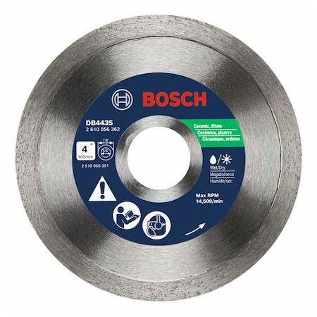 Bosch Db443s 4In Continuous Rim Diamond Blade