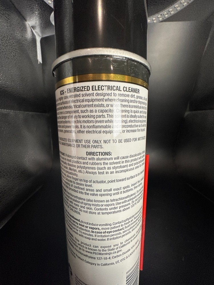 Misty ICS Energized Electrical Cleaner, 20 oz Aerosol Can, 3-pack