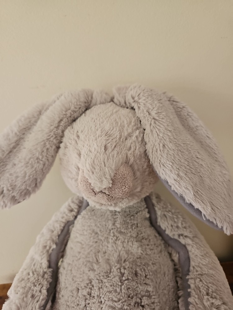 Large GEMMA Plush Grey BUNNY RABBIT Christopher Collection 50cm Approx Stuffed