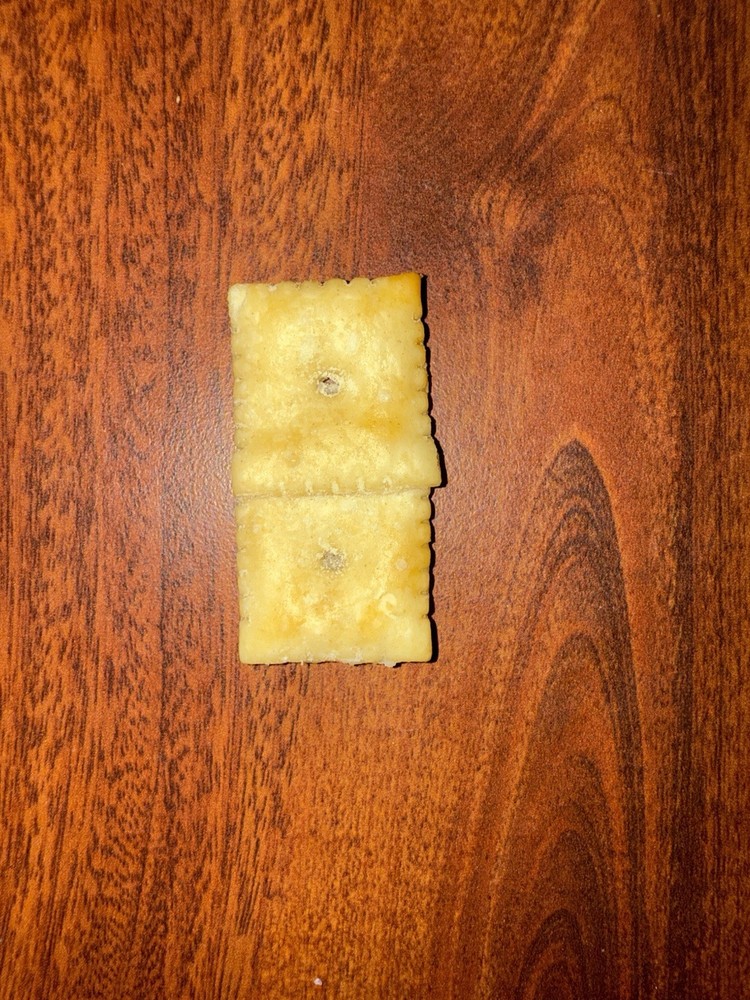 RARE Overlapping Double Cheez-it. White Cheddar