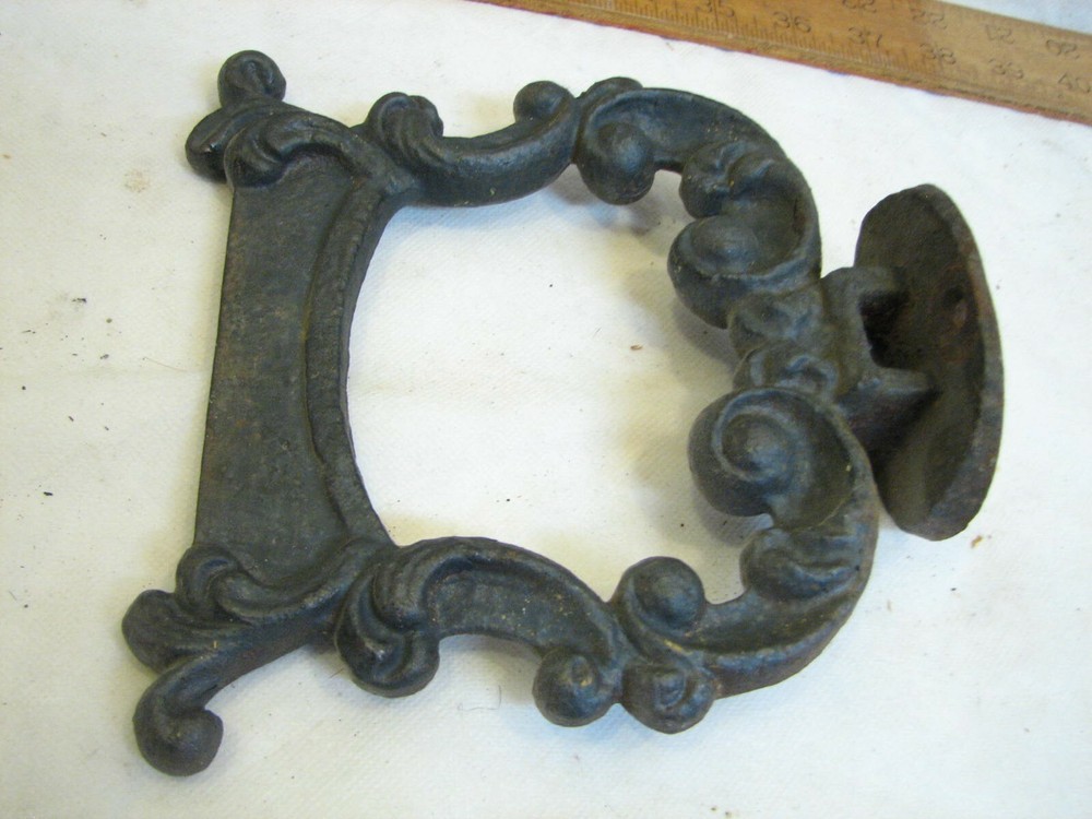 Victorian Ornate Cast Iron Boot Scraper Tool Floor Shoe Mud Tool Architectural