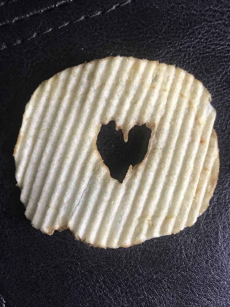 Ruffle Love Potato Chip Heart