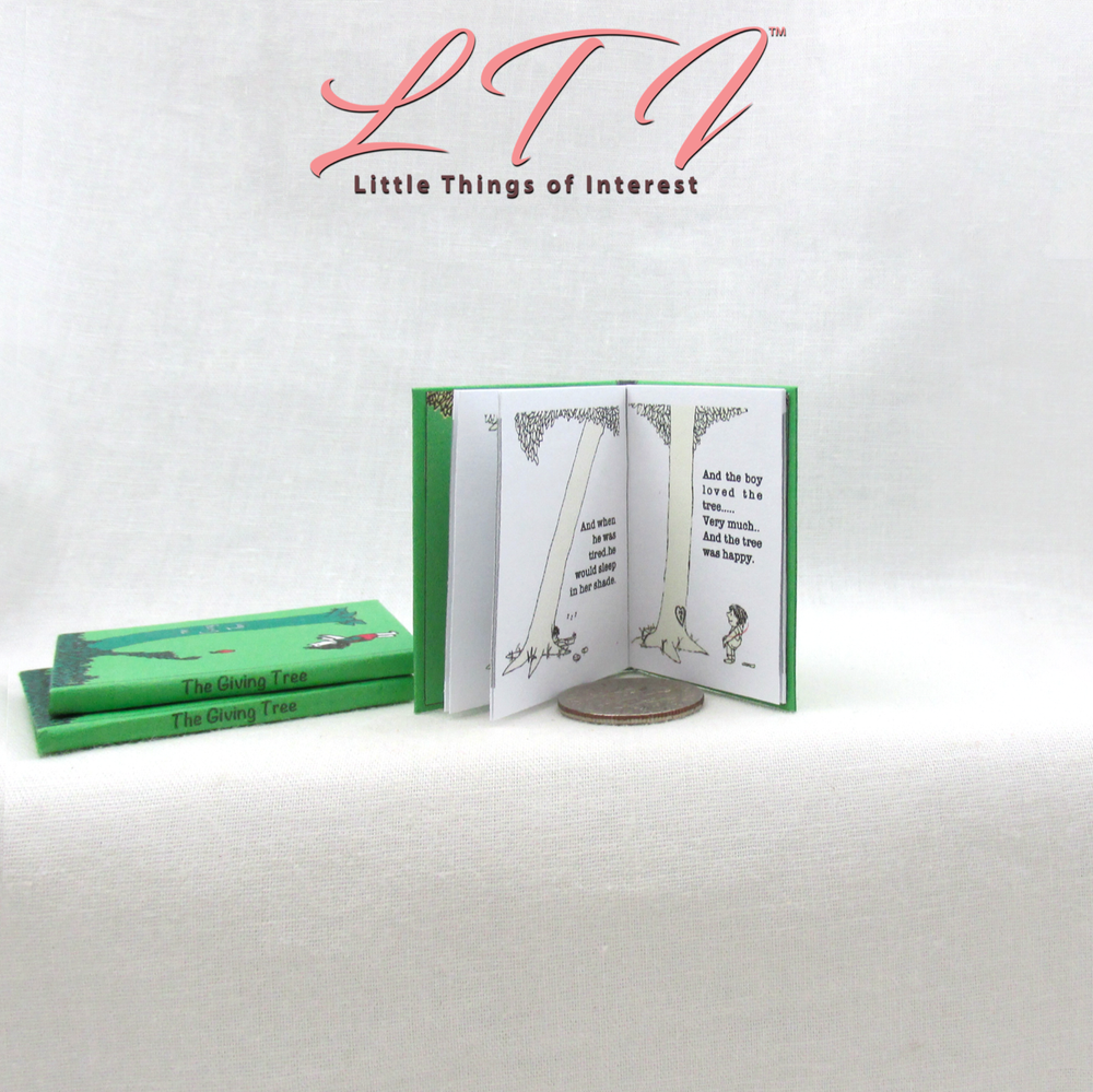 1:6 Scale THE GIVING TREE Miniature Playscale Readable Illustrated Book
