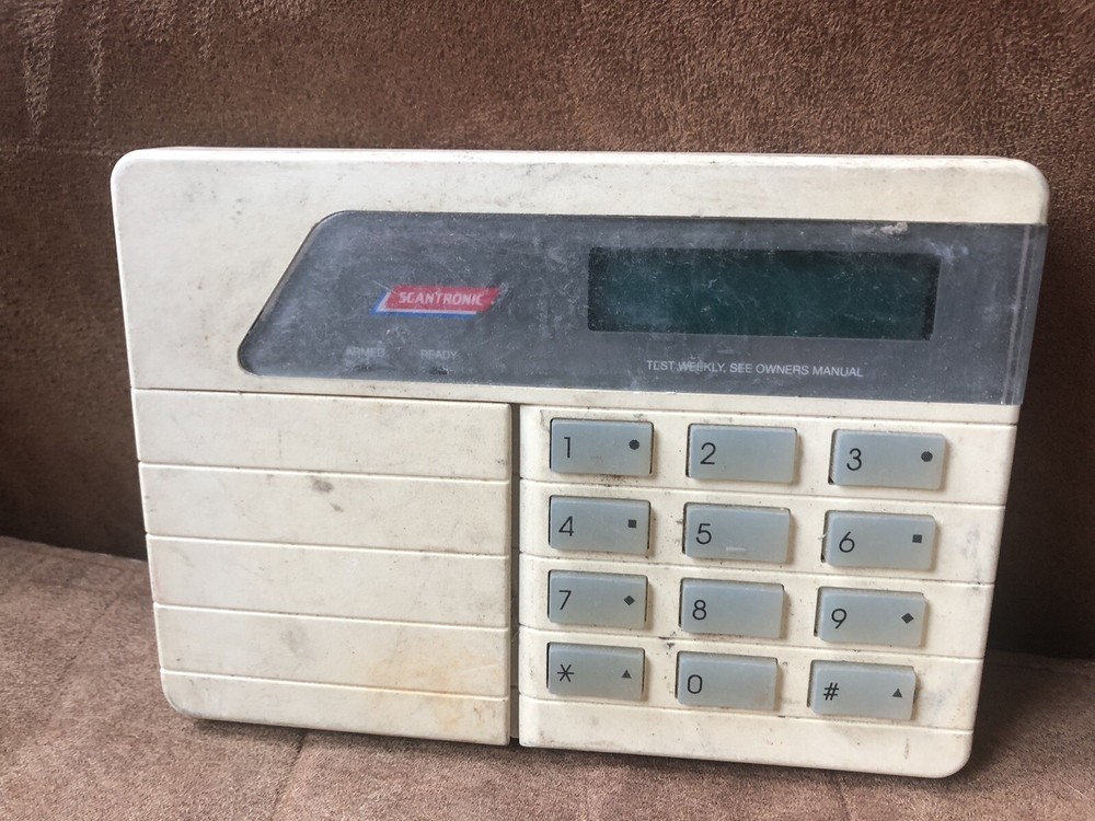 UNTESTED Scantronic EKP1L Keypad Home Security System Vintage