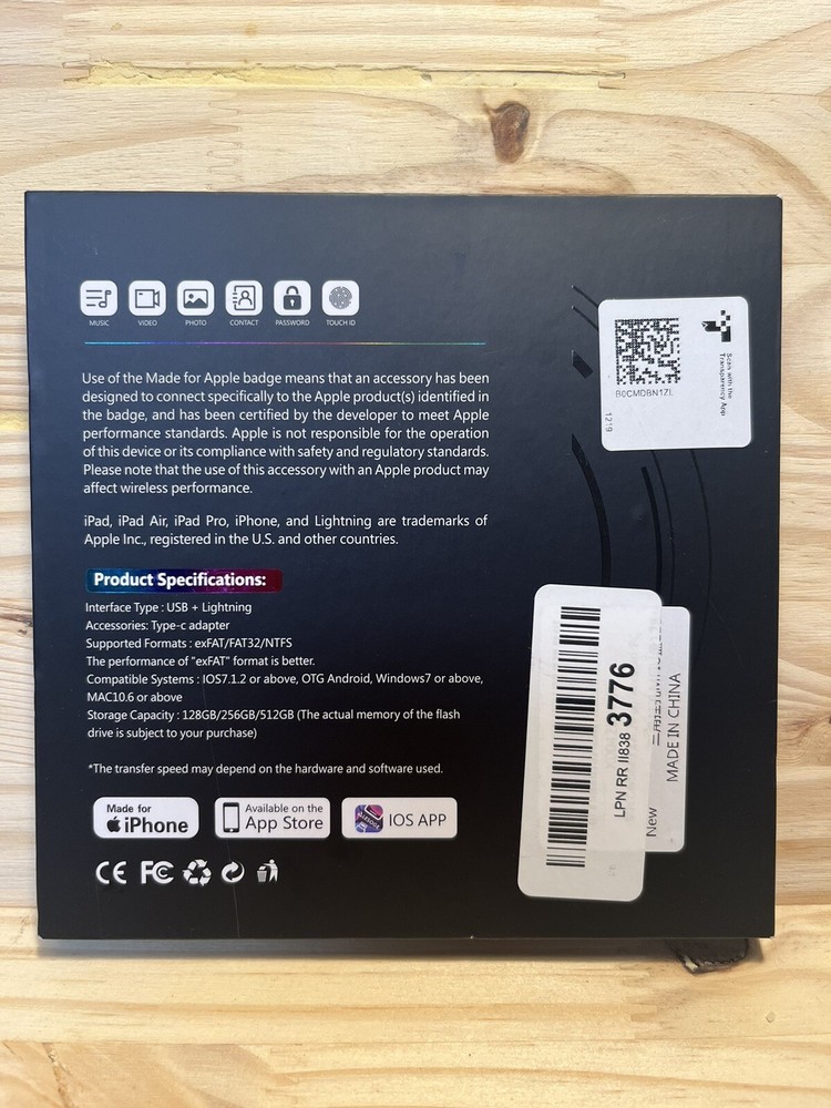 Lesoge MFi 128Gb Apple Dedicated Flash Drive