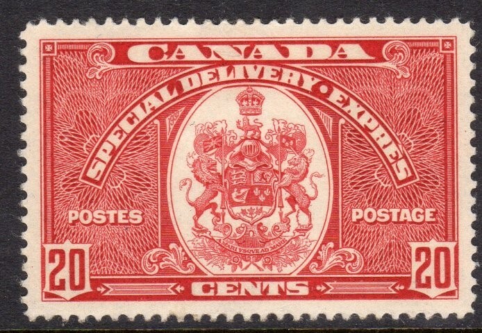 Canada Scott #E 8 VF Unused 1938 20 Cent Special Delivery