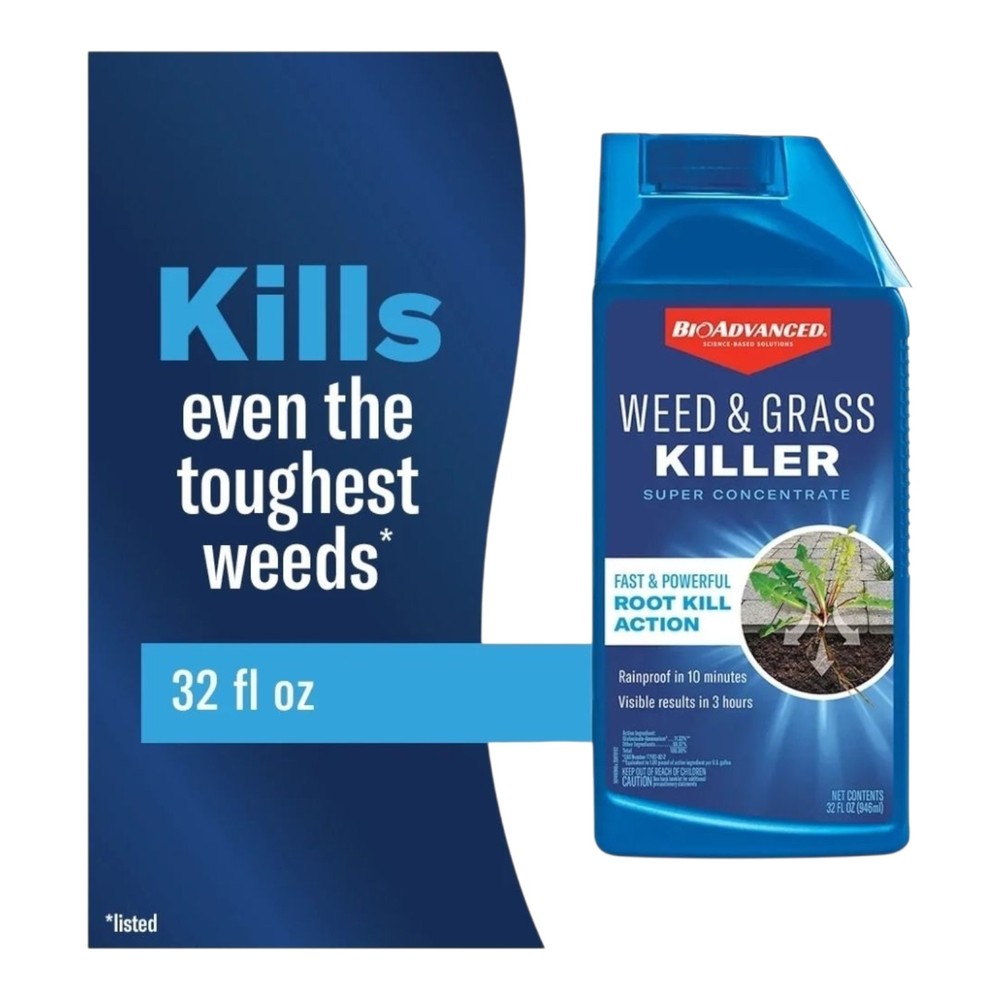 BioAdvanced Weed & Grass Killer Super Concentrate, 2 Bottle Bundle 32-Oz Each