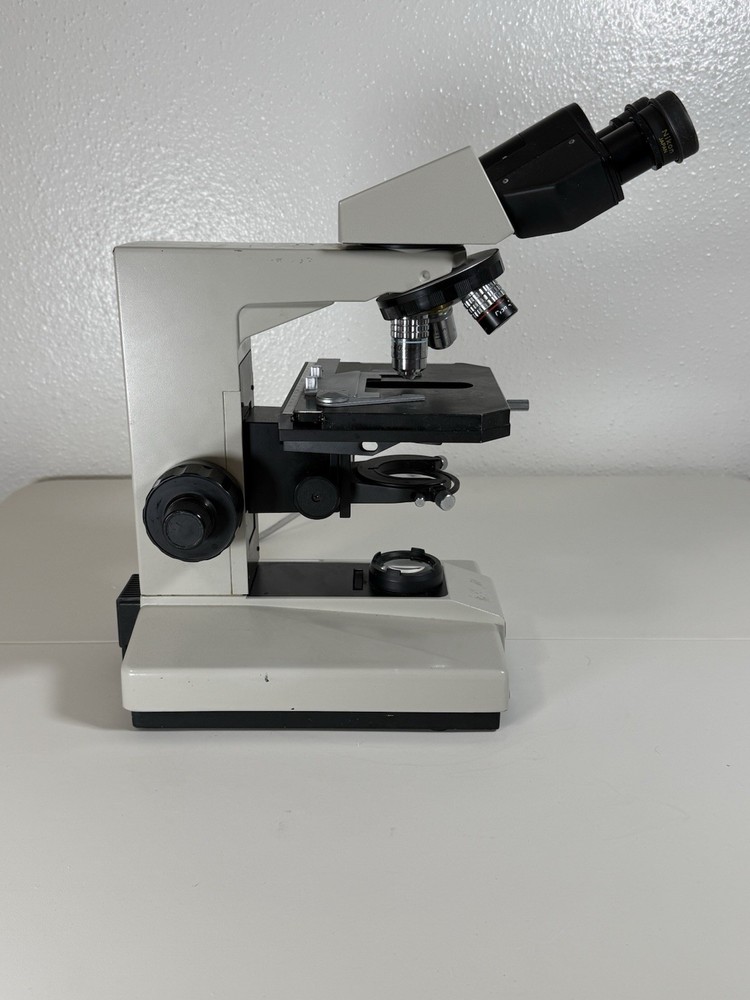 Nikon Labophot Binocular Microscope 10x 40x Objectives - Missing condenser
