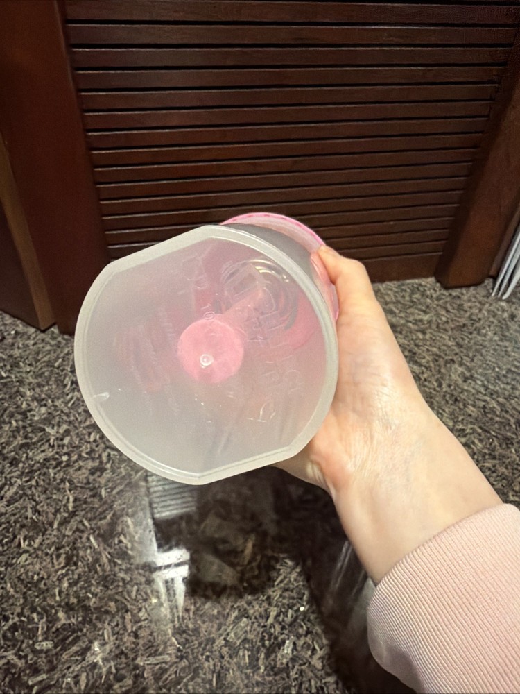 NEW Perfect Shaker Pink Clear Workout Bottle