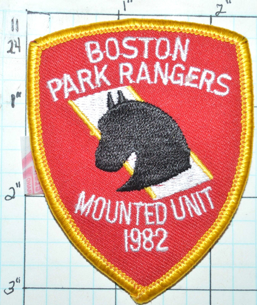 MASSACHUSETTS, BOSTON PARK RANGERS MOUNTED UNIT SMALL 3" HAT PATCH