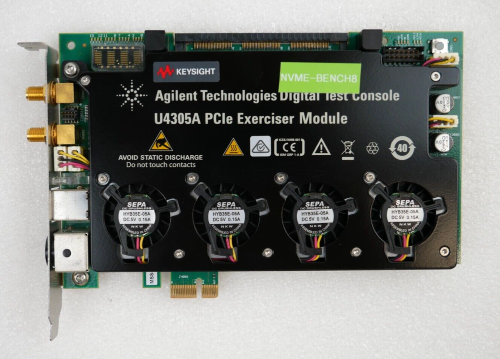Keysight Agilent U4305A PCIe Exerciser Module Digital Test Console w/ Adapter