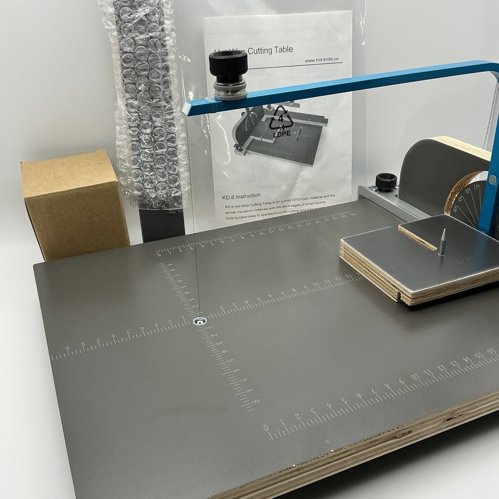 Hot Wire Foam Cutter Table KD-6 Adjustable Angle Craft Cutting Tool