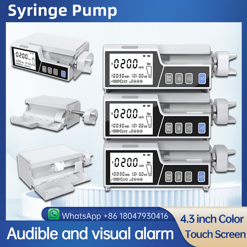 3.5 inch Syringe Pump Multiple Syringe modesTouch Screen Stackable type