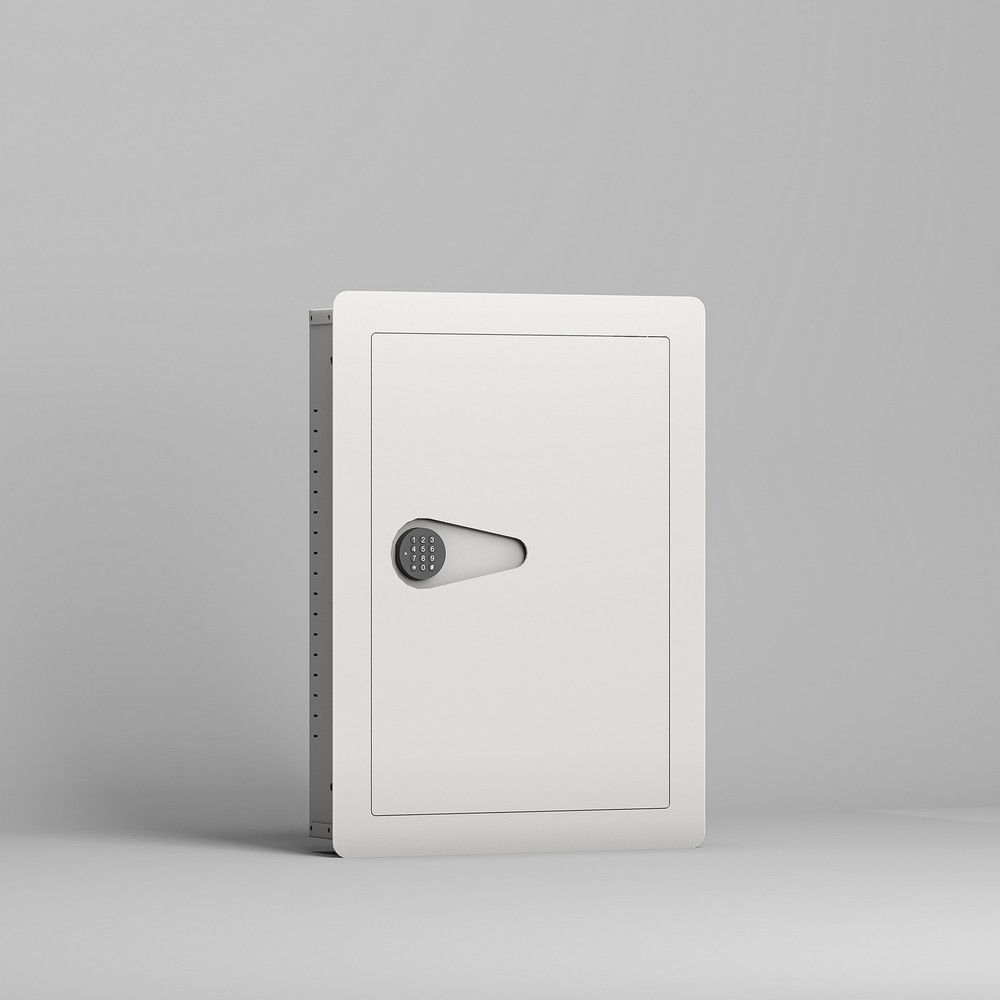 Digital Keypad Wall Hidden Safe Flat Box Fireproof Firearm Valuables Documents