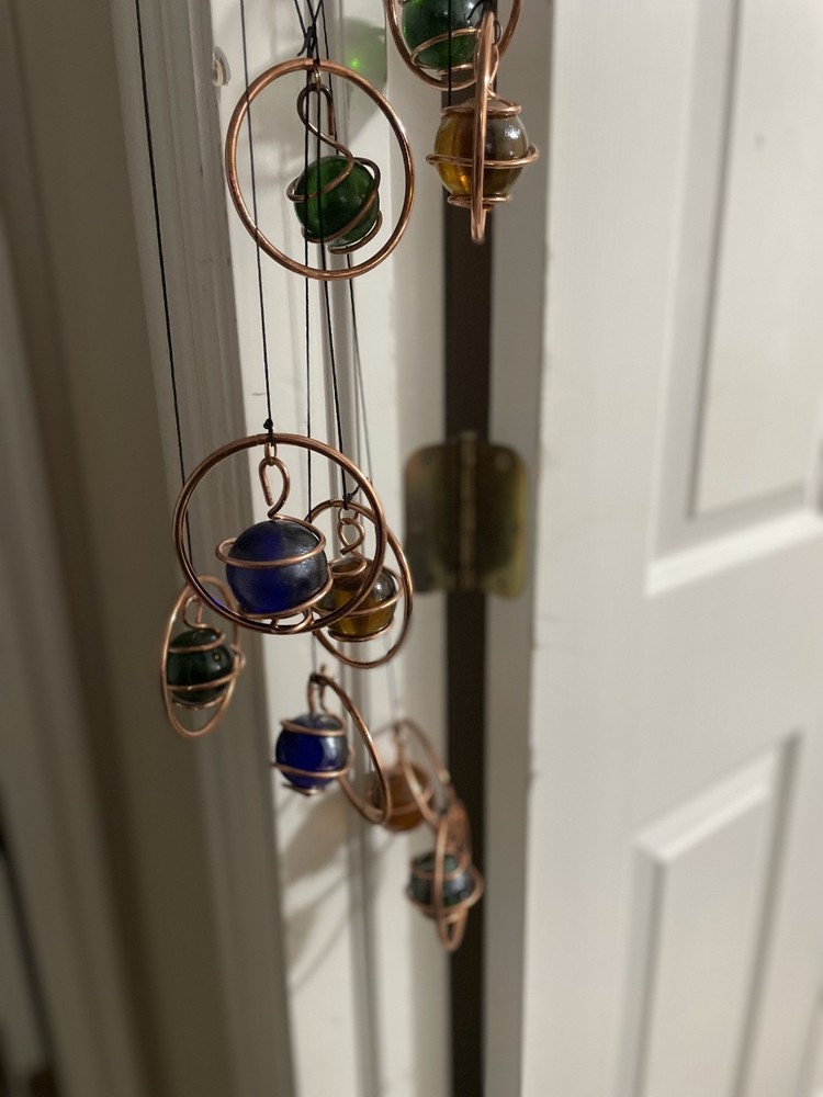 Marble Spiral Wind Chimes Open Box