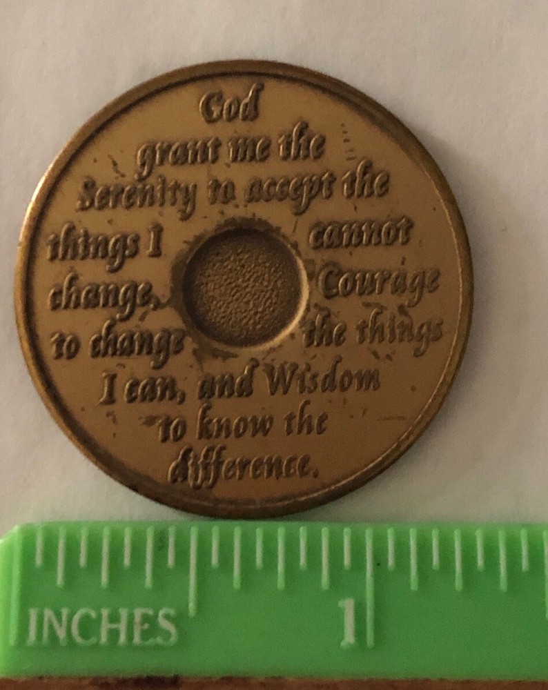 30 Year Alcoholics Anonymous Sobriety Chip